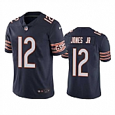Nike Men & Women & Youth Chicago Bears #12 Velus Jones Jr. Navy Vapor untouchable Limited Stitched Jersey,baseball caps,new era cap wholesale,wholesale hats